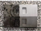 Laser-Reinigungsprobe